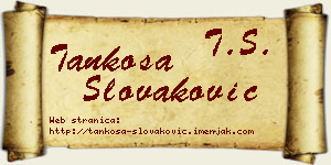 Tankosa Slovaković vizit kartica
